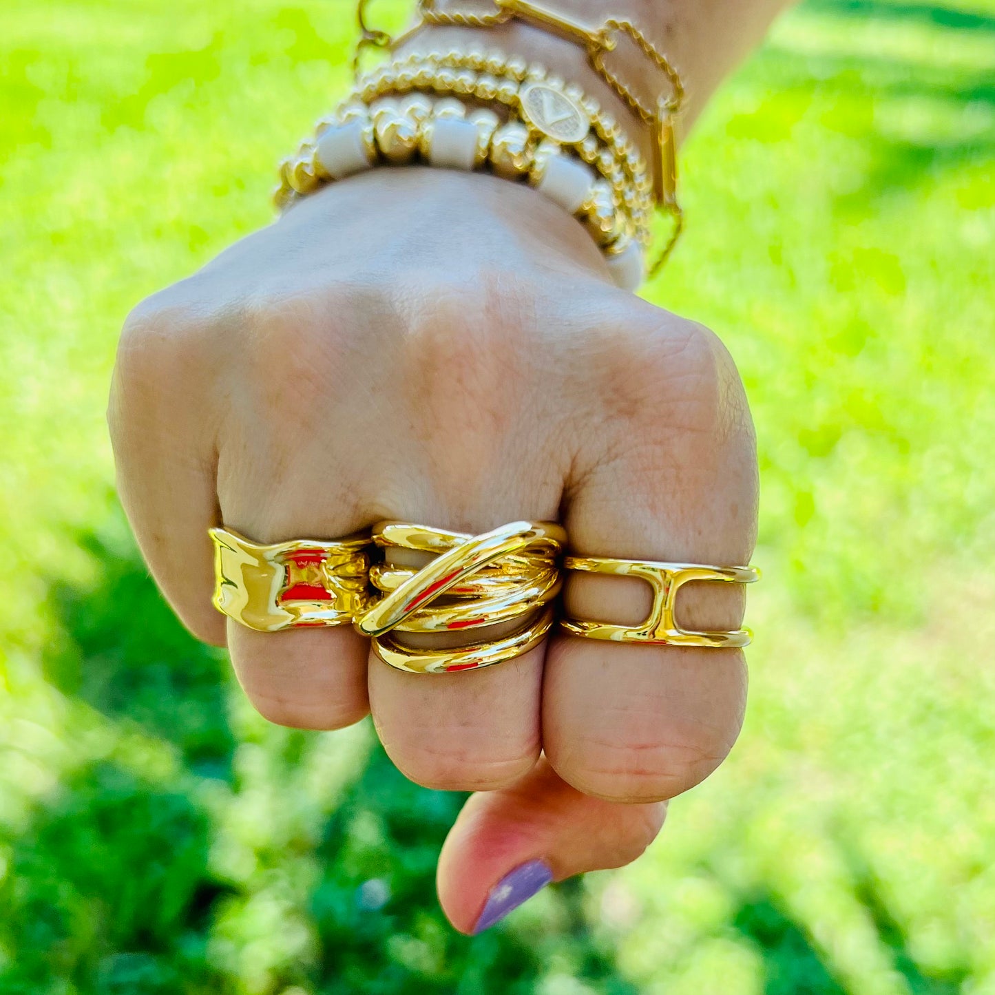 Anchor Gold Ring