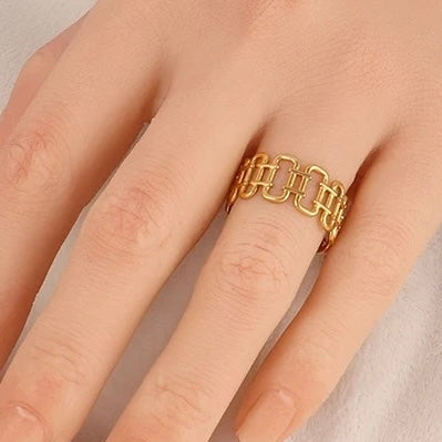 Gold Fence Ring