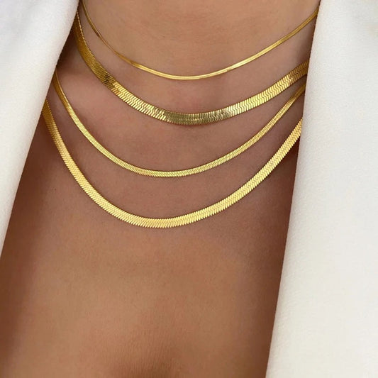 Gold Snack Chain Necklace