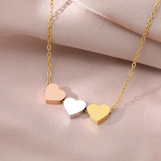 3 Heart Necklace
